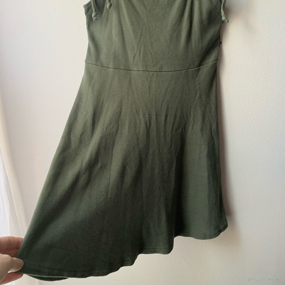 TIE SHOULDER NASTY GAL MINI DRESS SKATER DRESS - Picture 3 of 3